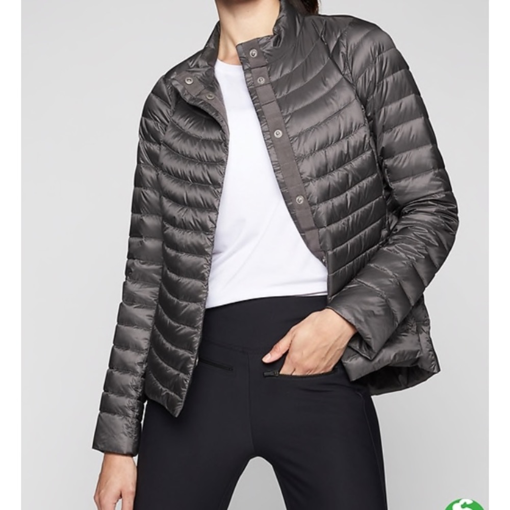 Athleta downkind jacket xs Gray